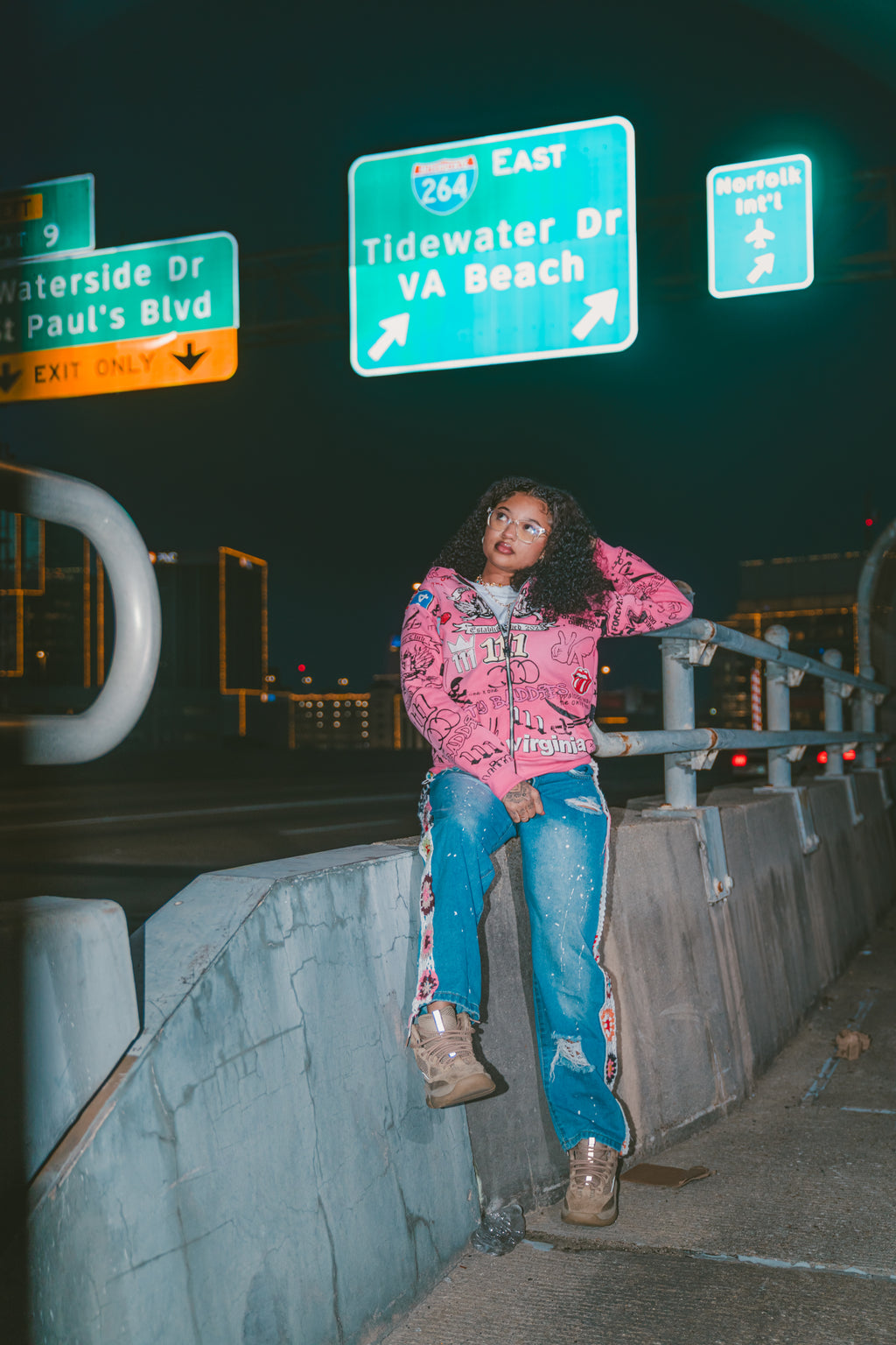 ROUTE 264 ZIP- UP PINK